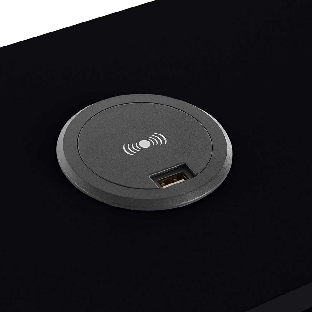 Design Schreibtisch mit Handy Ladestation - Christian