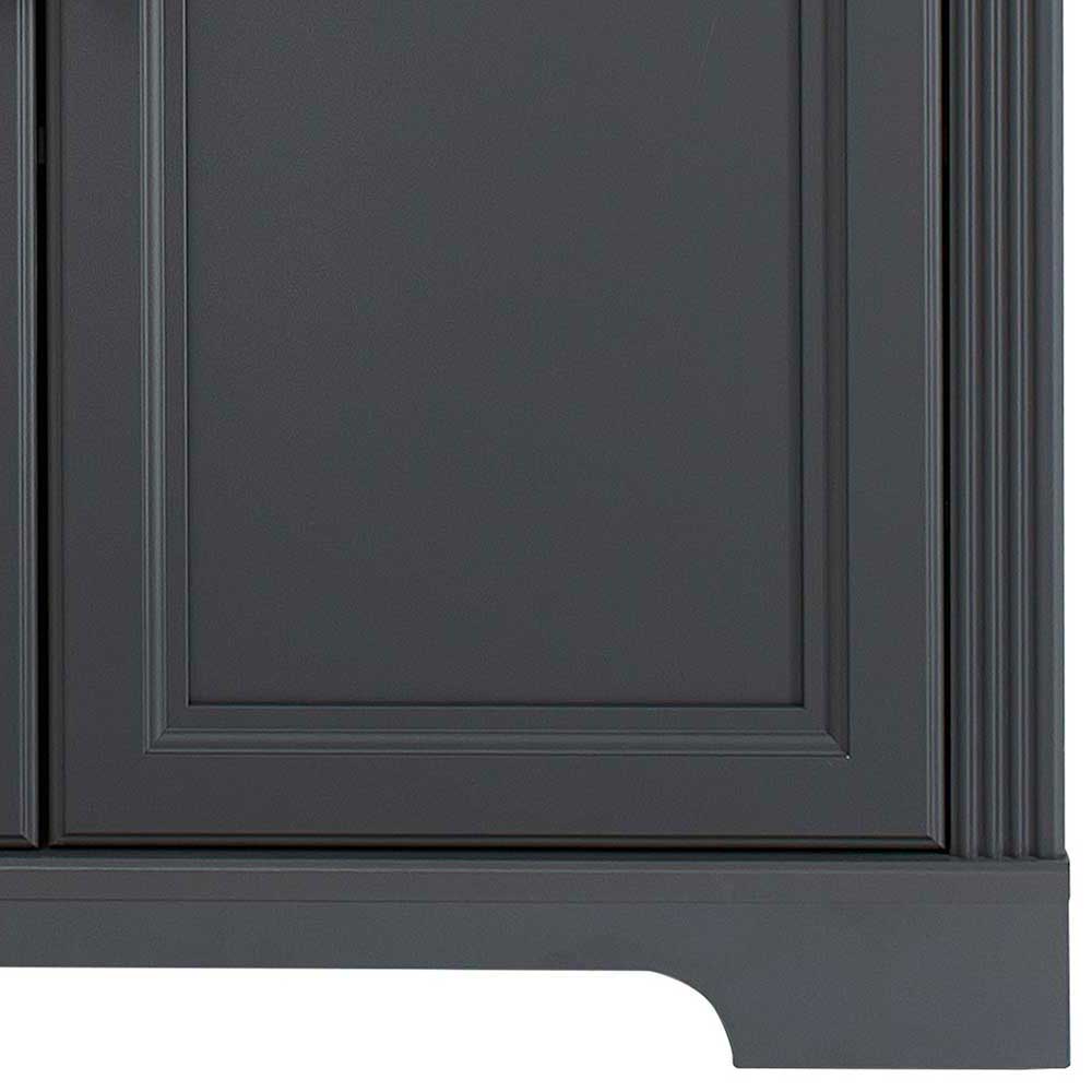 Hohes Sideboard in Dunkelgrau & Eiche - Joe