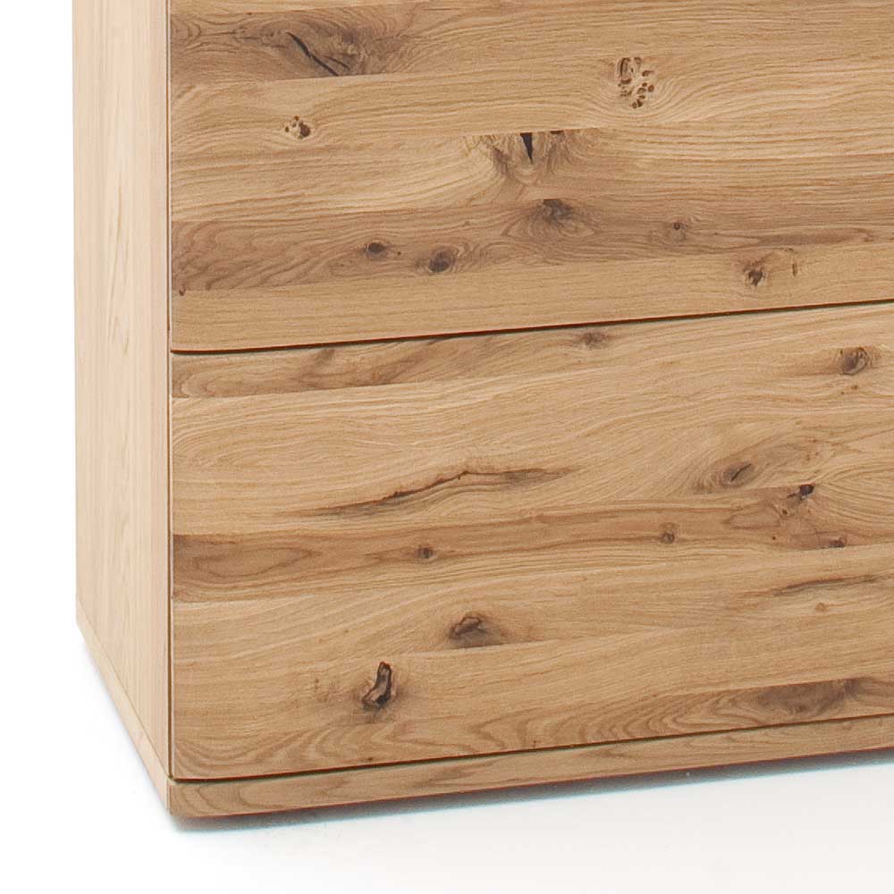 1-türige Schrank Vitrine aus Massivholz - Crokas