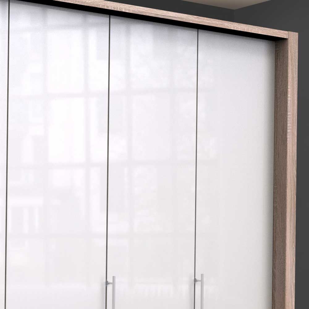 Breiter Kleiderschrank in Weiß - Bosays