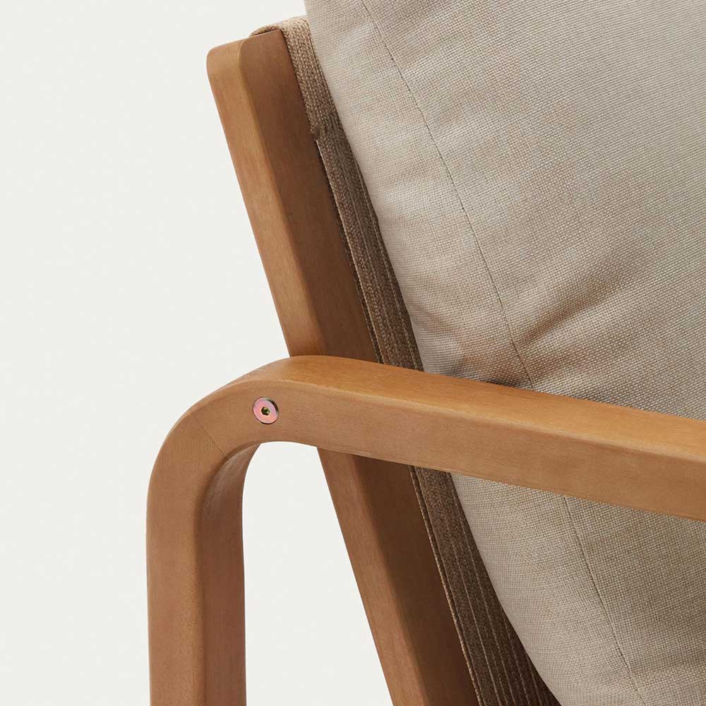 Lounge Sofa Zweisitzer aus Eukalyptusholz - Sharay