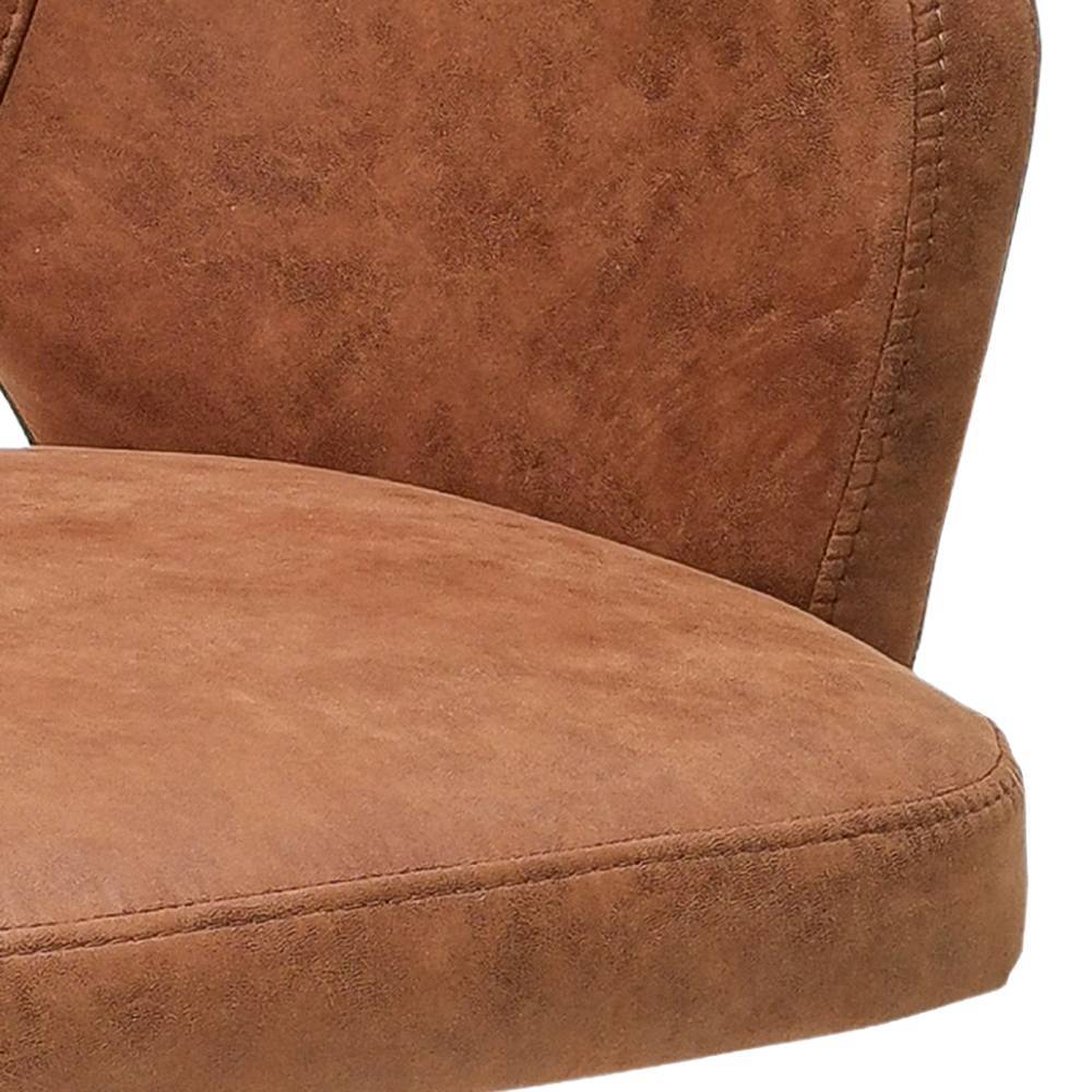Design-Armlehnenstuhl in Cognac Braun - Elba