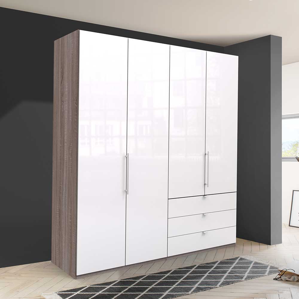 Kombi Schlafzimmerschrank mit drei Schubladen - Empresian