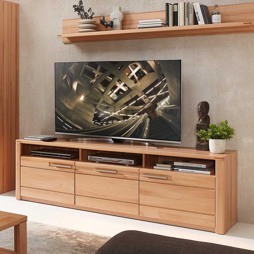 Kernbuche TV Lowboard 190 cm breit - Amyonta