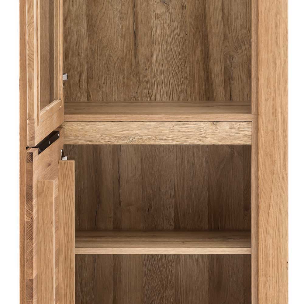 Wohnzimmer Anbauwand teilmassiv - Nelenia (vierteilig)