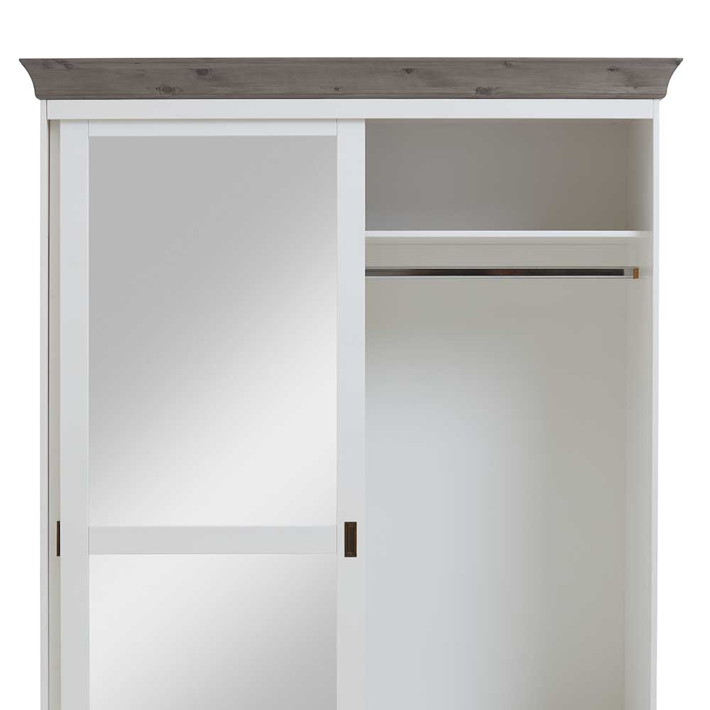 Kiefer Schlafzimmerschrank mit Schiebetüren - Mirandesca