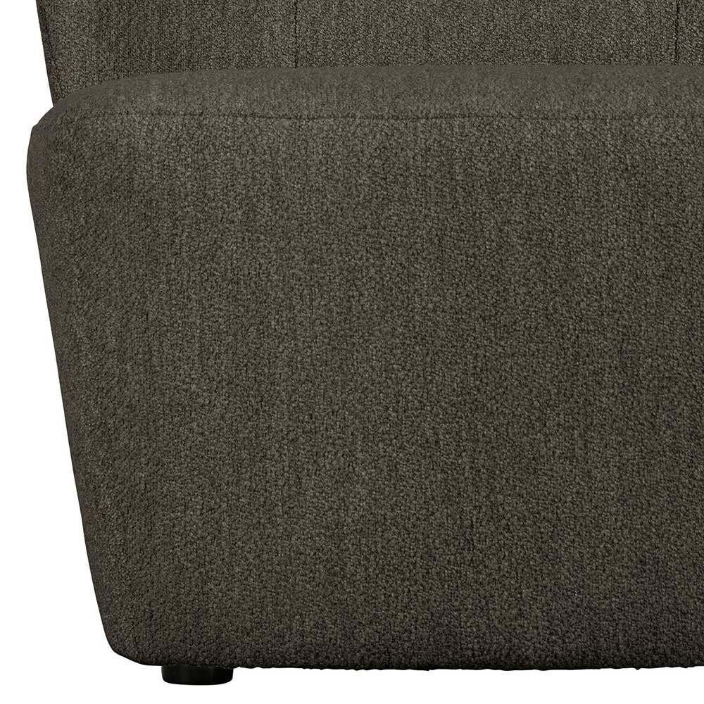 Boucle Designsessel in Dunkelbraun - Cresp