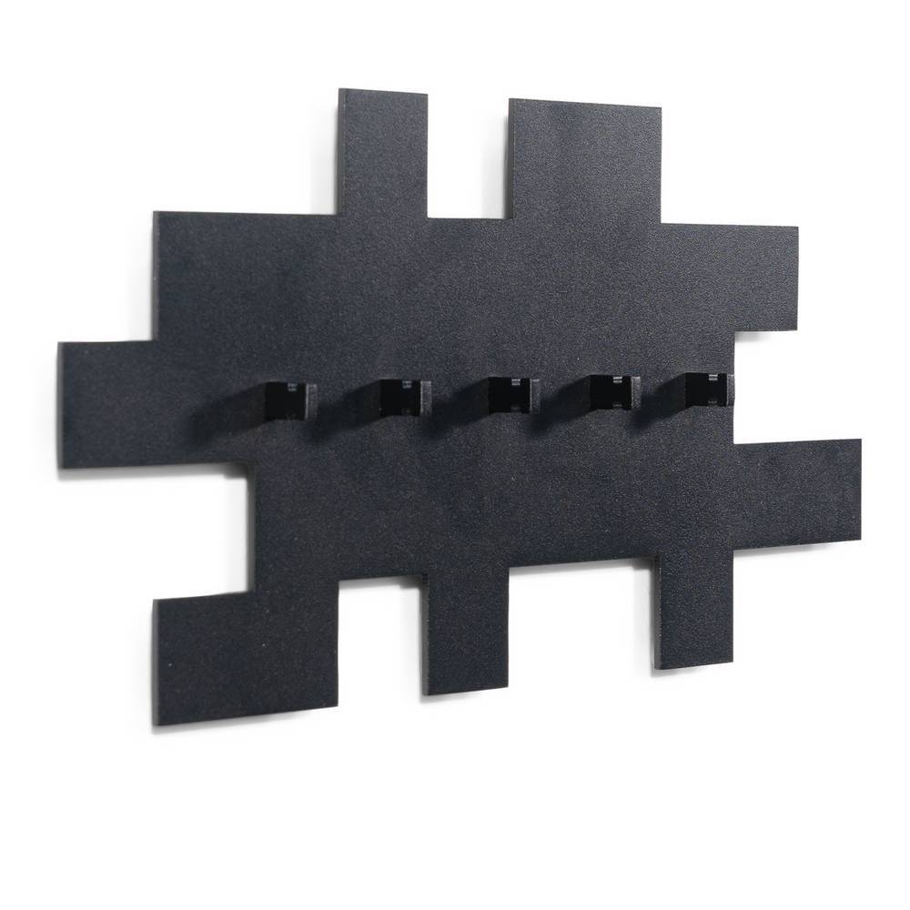 Garderobe aus Stahl in Schwarz - Glitt