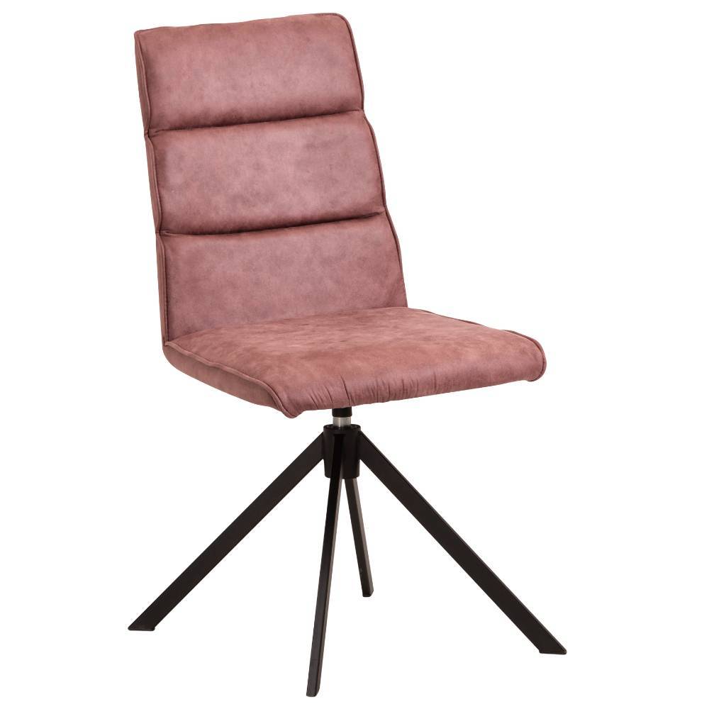 Drehstühle in Rosenholz und Schwarz - Marine (2er Set)