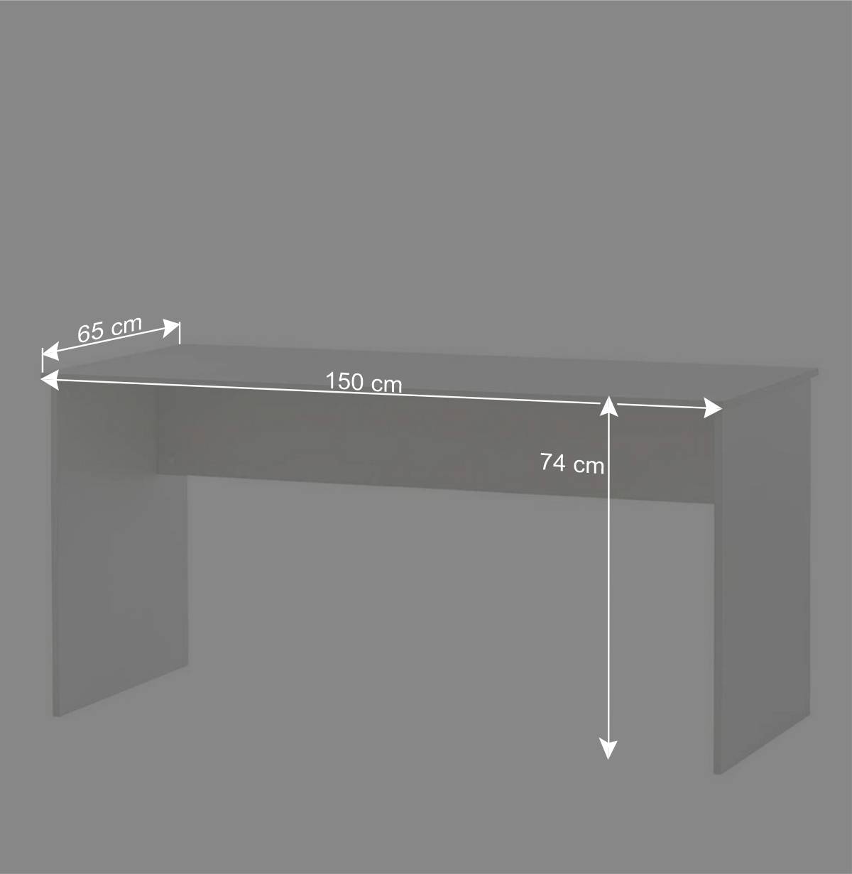 Bürotisch Schreibtisch 150x65 cm - Obtin
