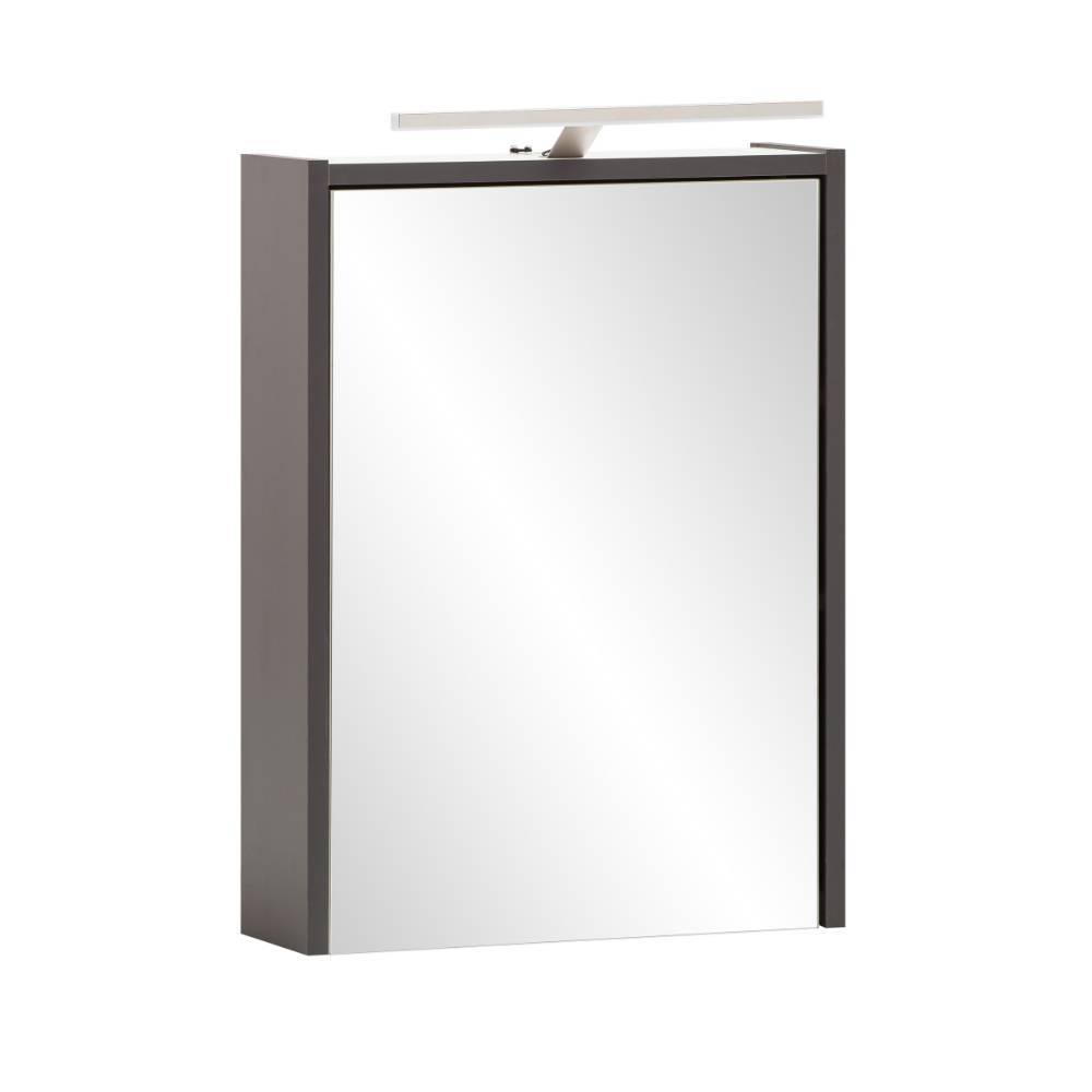 44cm Bad-Spiegelschrank in Anthrazit - Teshion