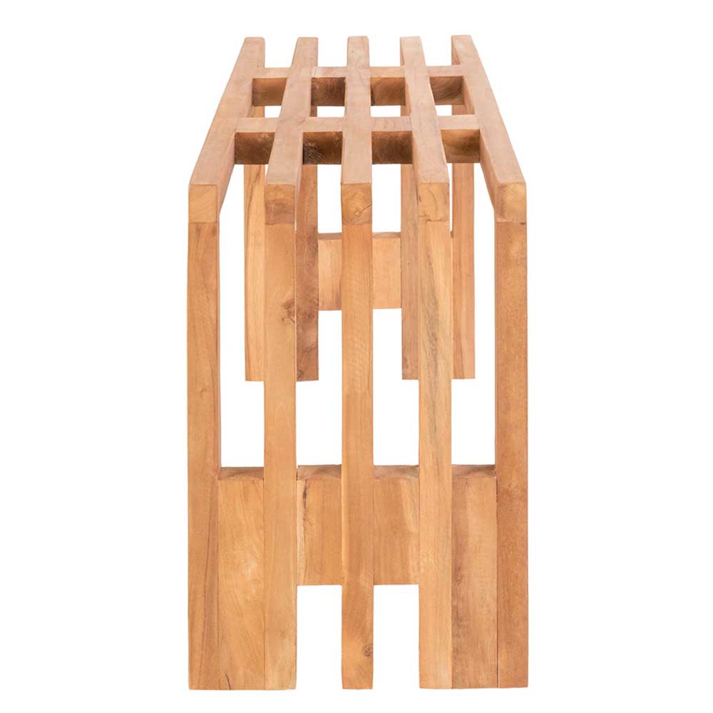 90x49x30 cm Design Sitzbank aus Teak Massivholz - Lakosion