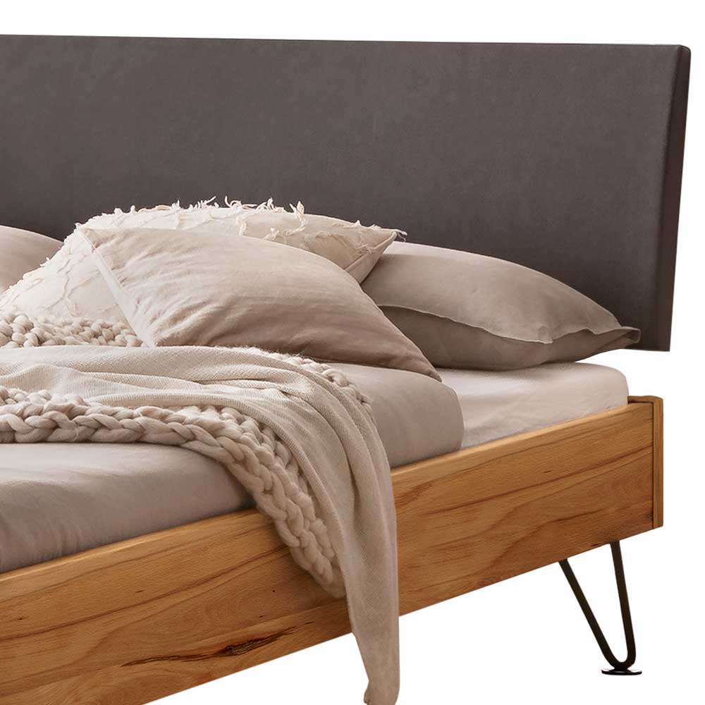 Bett aus Massivholz Wildbuche geölt - Francais
