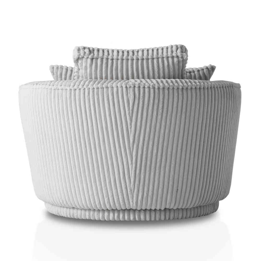 XL Drehsessel mit Hocker Set - Iliana (zweiteilig)