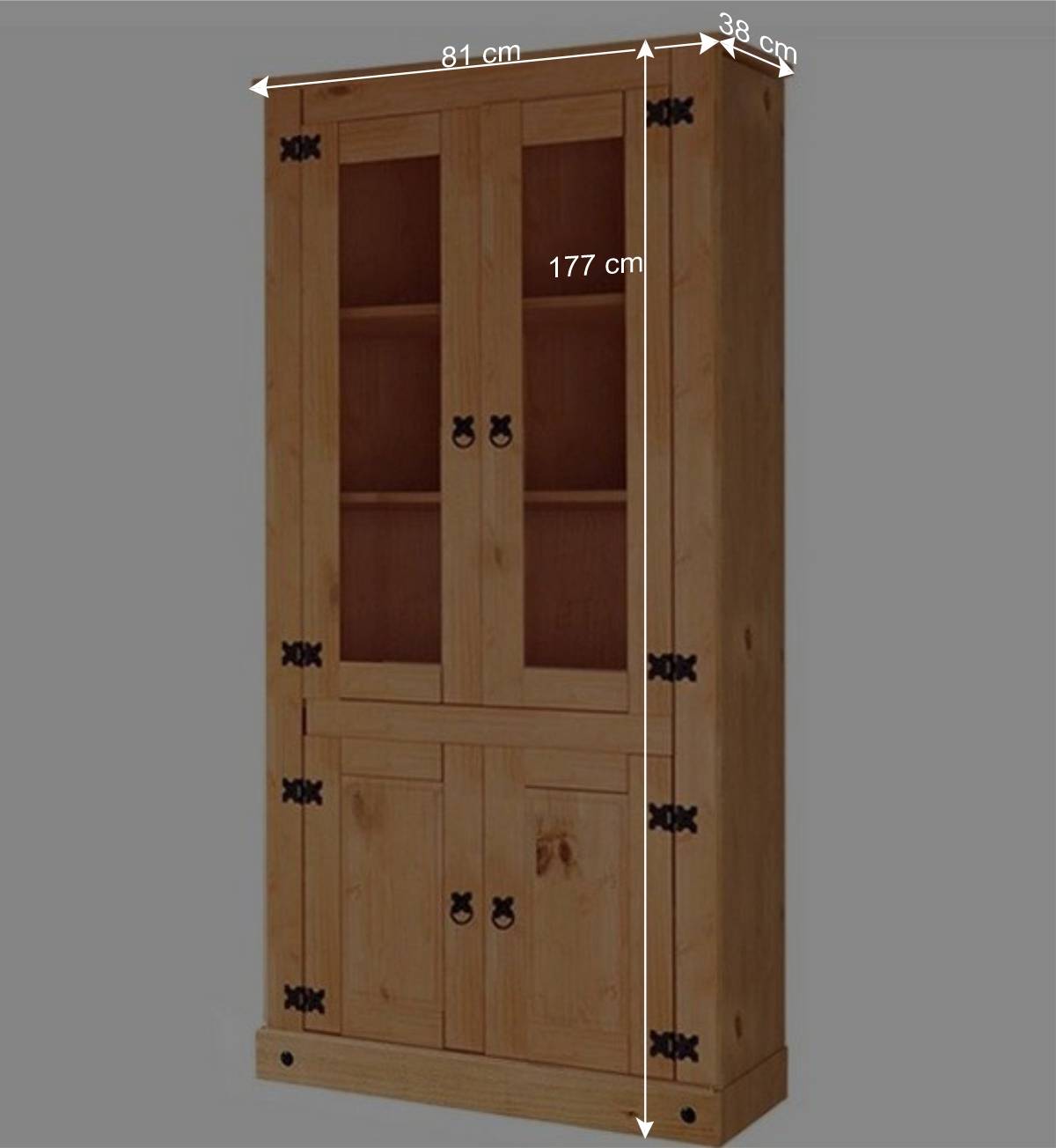 Vitrinenschrank im Mexikanischen Landhaus Look - Chrysa