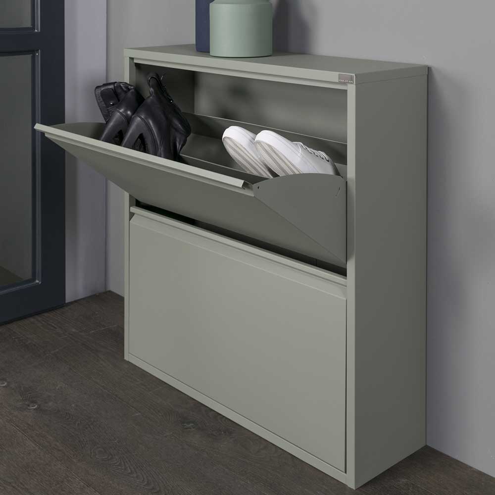 75x75x13 Schuhkipper aus Stahl in Graugrün - Laci