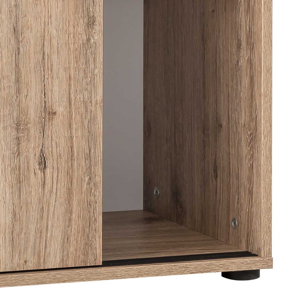 Holzoptik Ordnerschrank mit Schiebetüren - Jytte