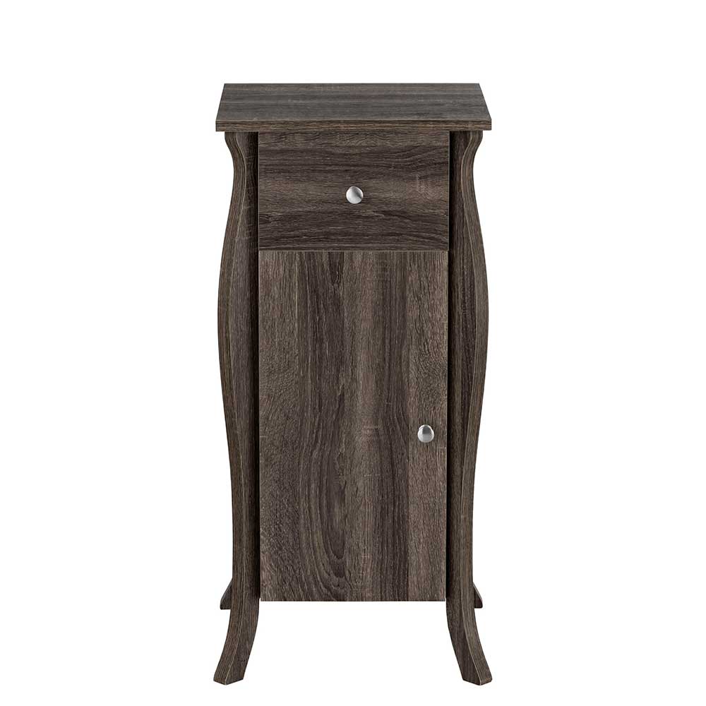 38x80x35 Badschrank in Eiche Grau Dekor - Fionora