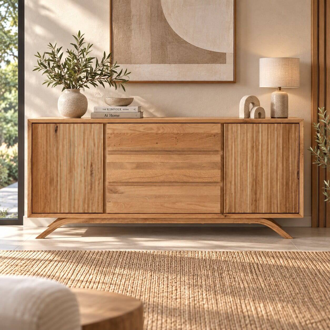 Sideboard aus Wildeiche Massivholz - Fredellia