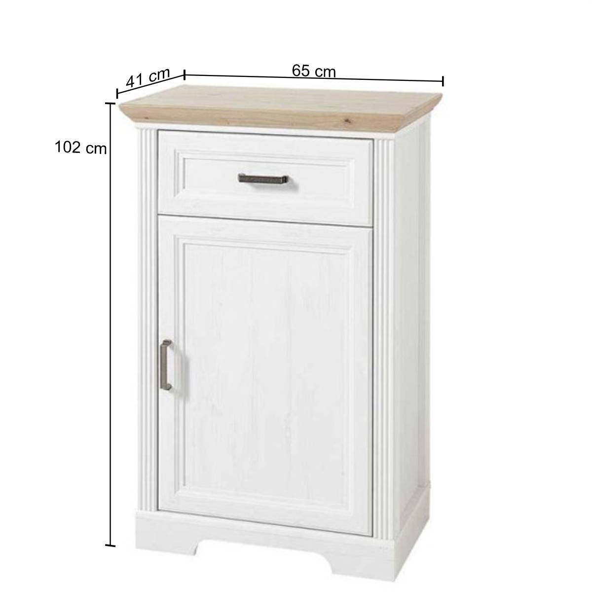 65x102x41 Schuhschrank im Landhaus Stil - Nurelcas