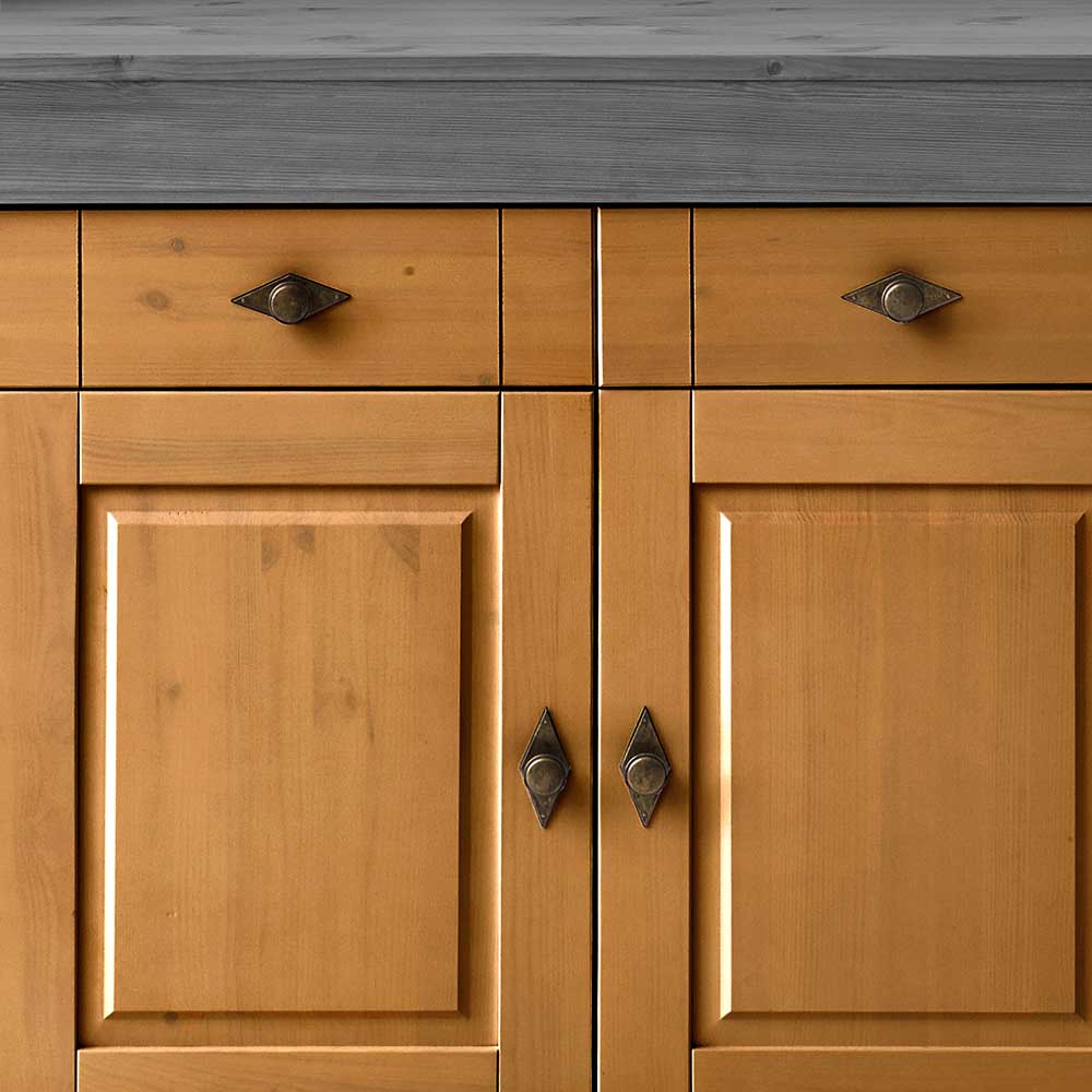 Country Style Buffet in Kiefer Lauge & Grau - Eshelas