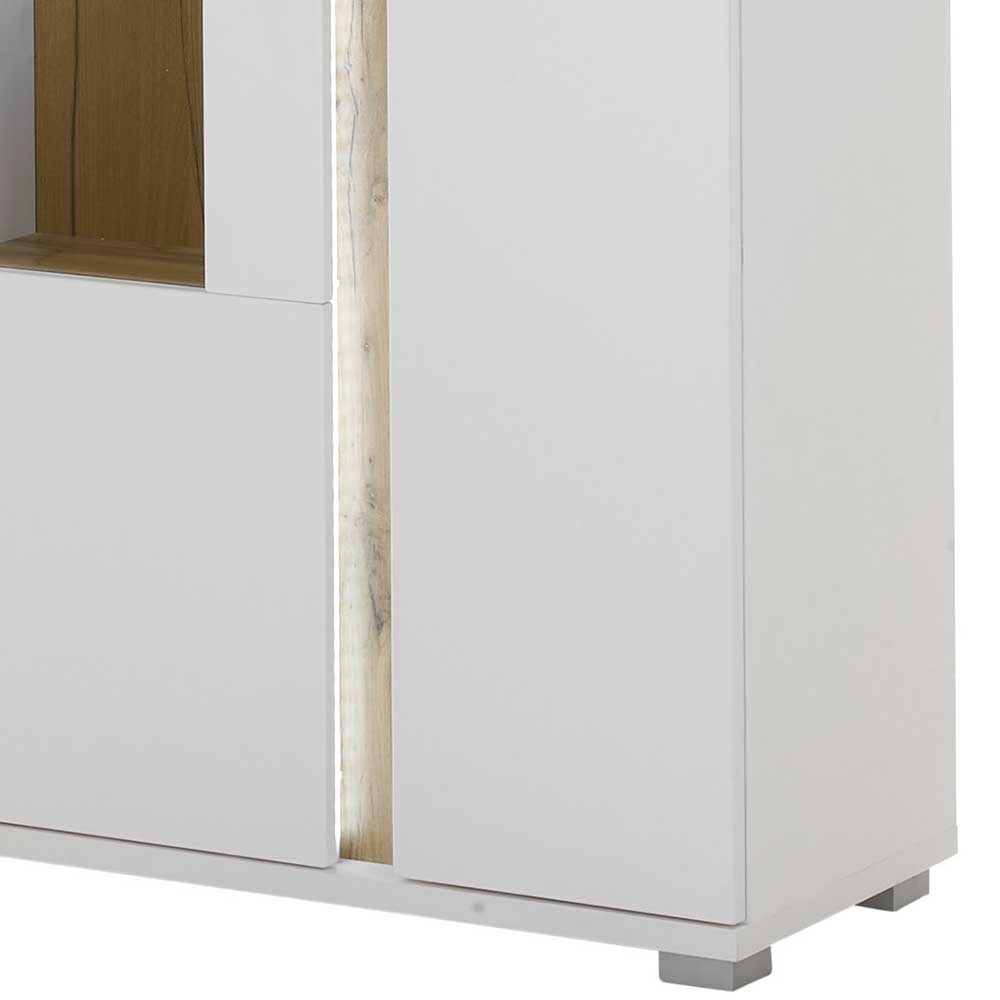 Highboard Vitrine mit LED Beleuchtung - Racelyn