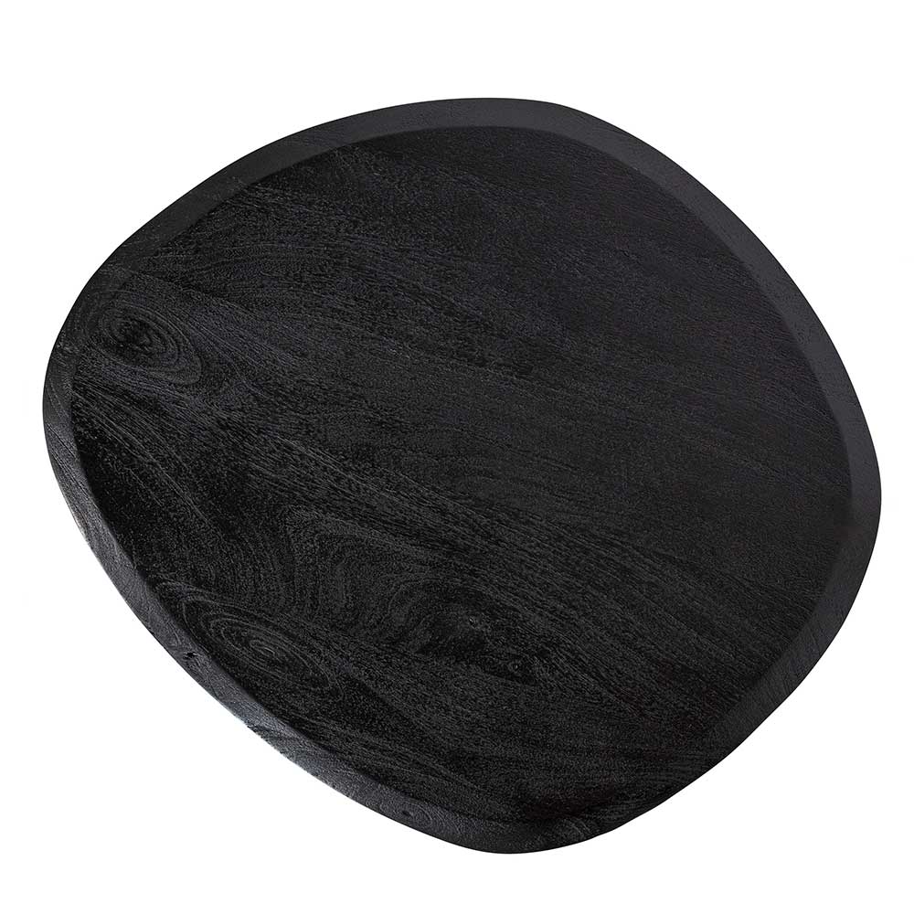 Design Couchtisch in Schwarz Massivholz - Standing
