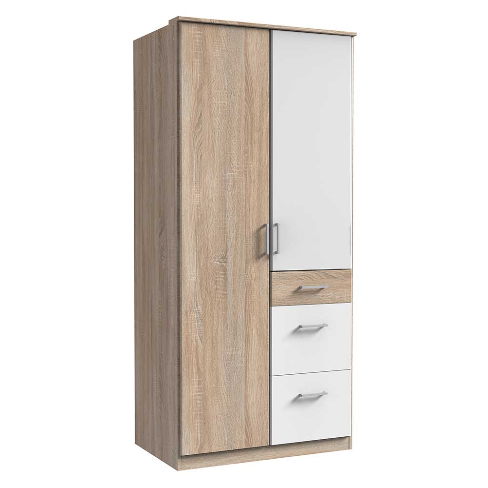 Schlafzimmerschrank mit drei Schubladen & zwei Türen - Coros