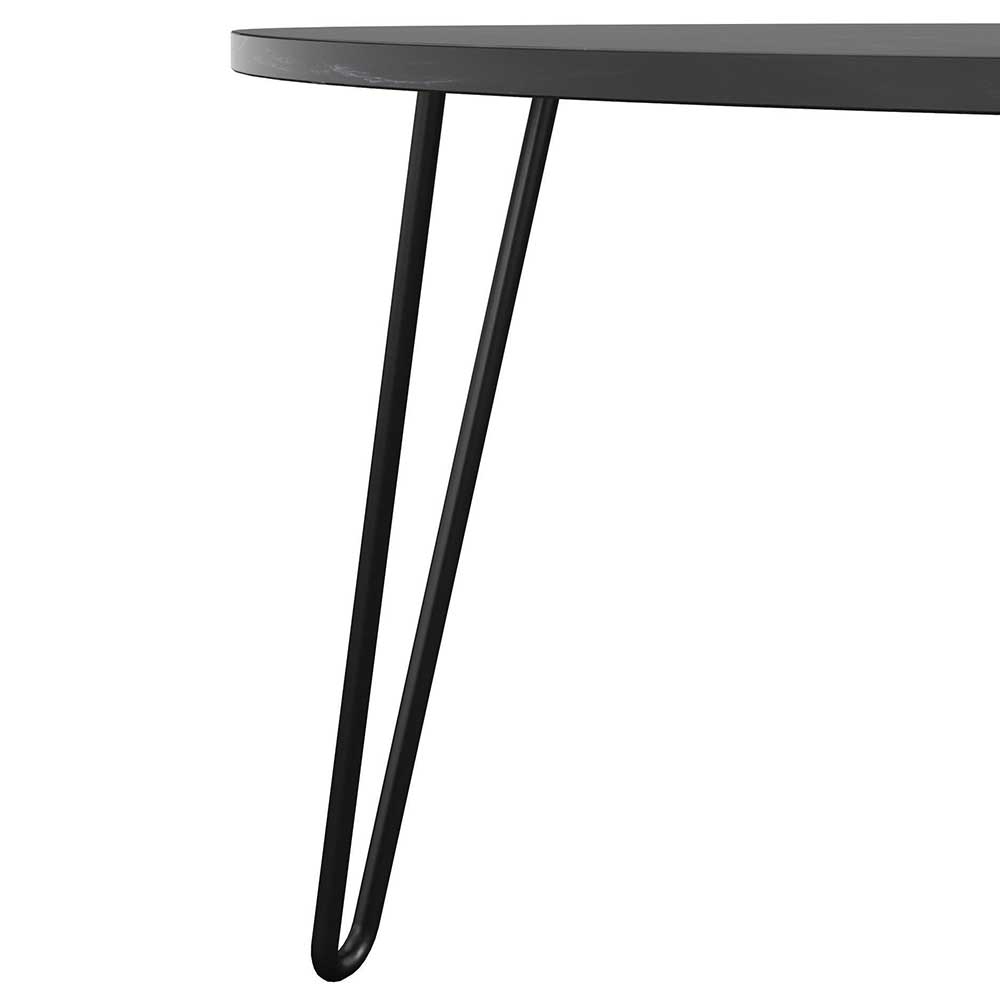 Couchtische in Marmor Optik Schwarz - Syndria (zweiteilig)