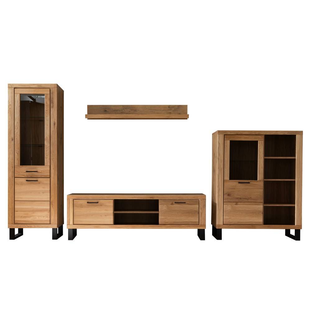 TV Anbauwand Möbel Set - Scarlett (vierteilig)