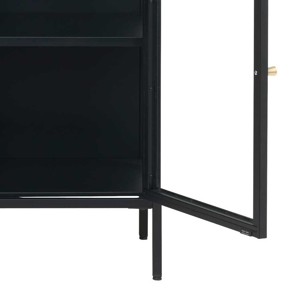 170x85x40 Metall Sideboard mit vier Glastüren - Butoaie