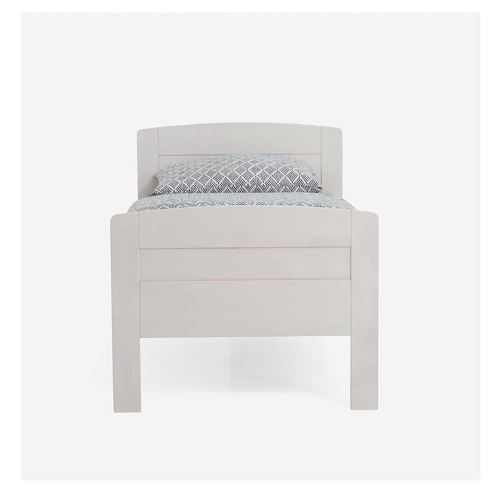 Einzelbett Marius aus Buche Massivholz (zweiteilig)