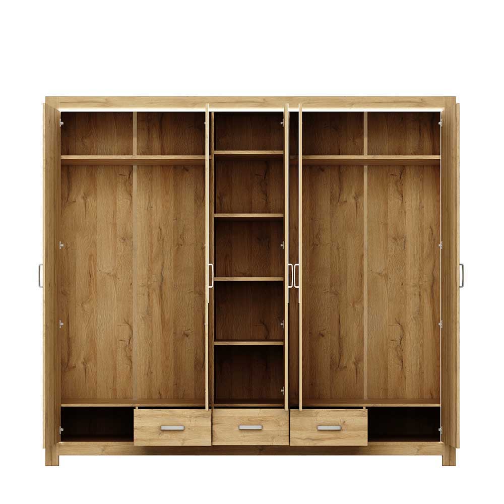 Set 180x200 Bett & Schrank - Fagason (vierteilig)