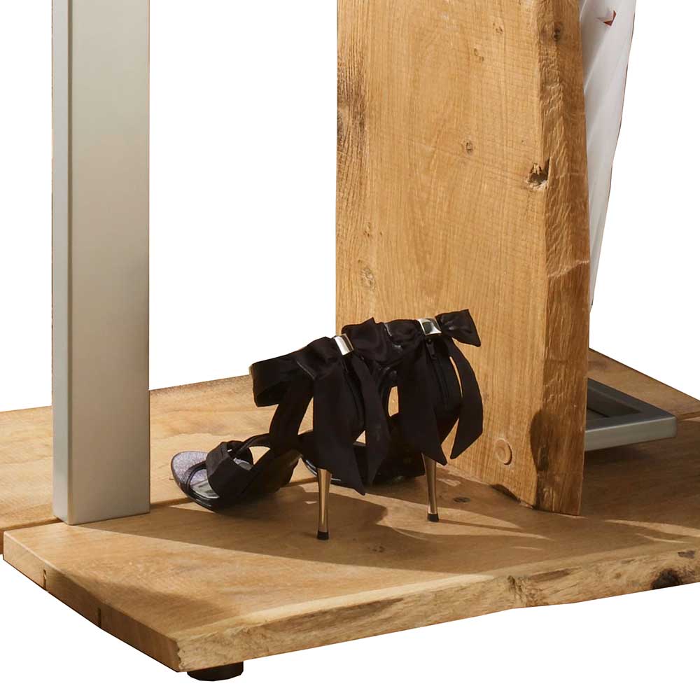 Design Standgarderobe aus Metall & Eiche - Avidora