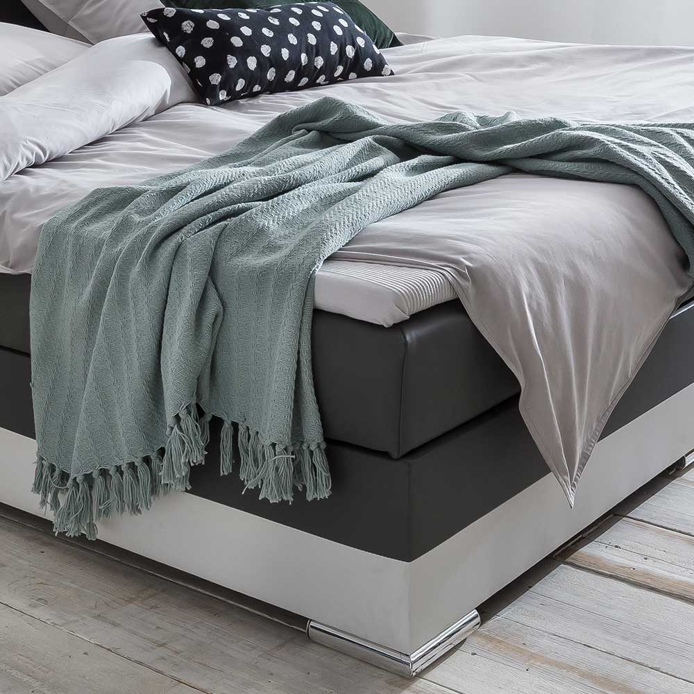 Modernes Bett mit Boxspring & LED Kopfteil - Zurana