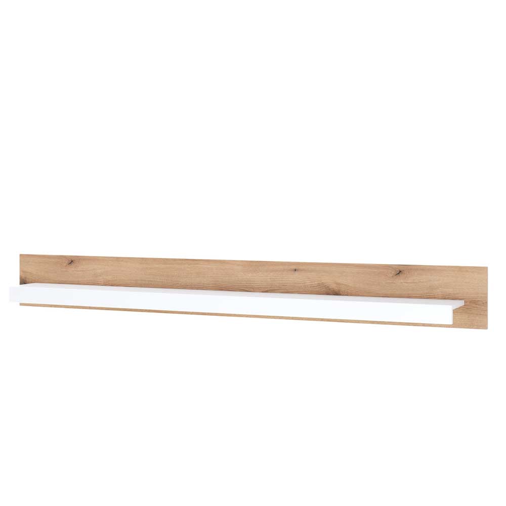 Wandboard in Eiche Natur und Mattweiß - Adejano
