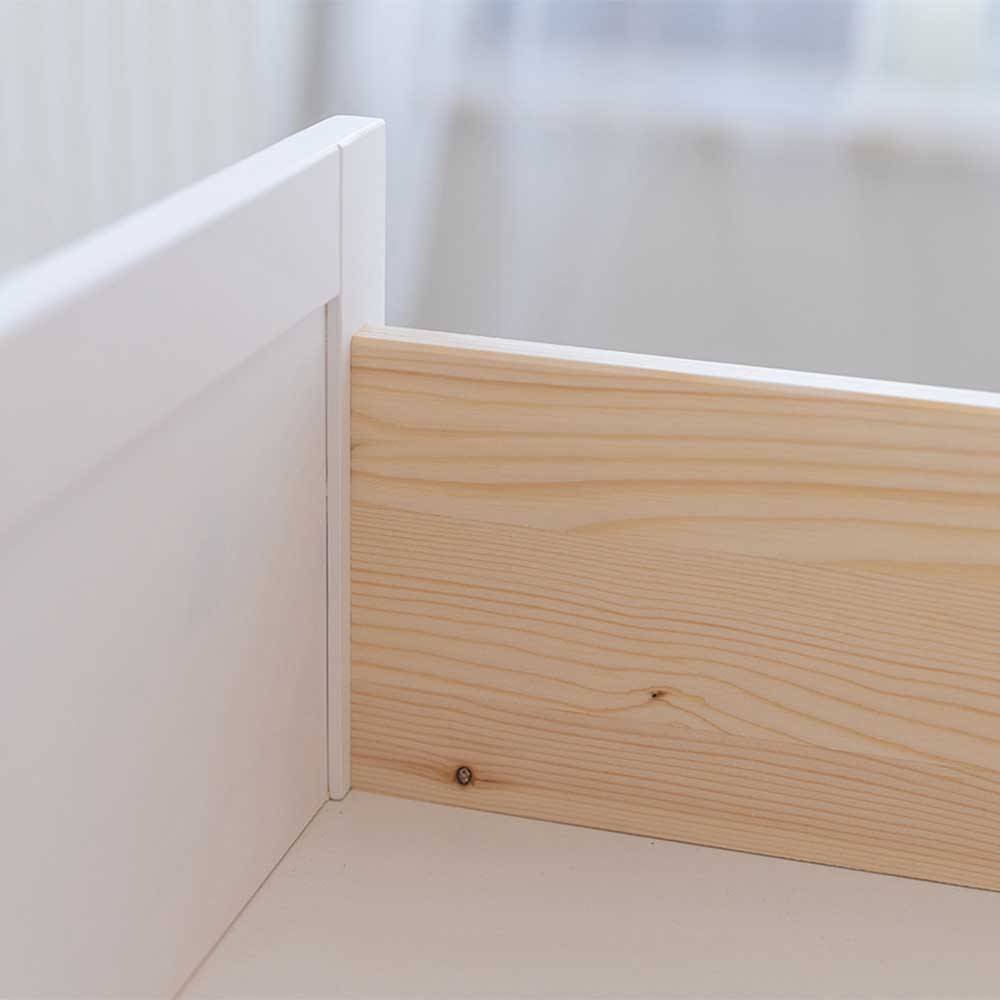 Landhaus Highboard aus Kiefer zweifarbig - Zalya