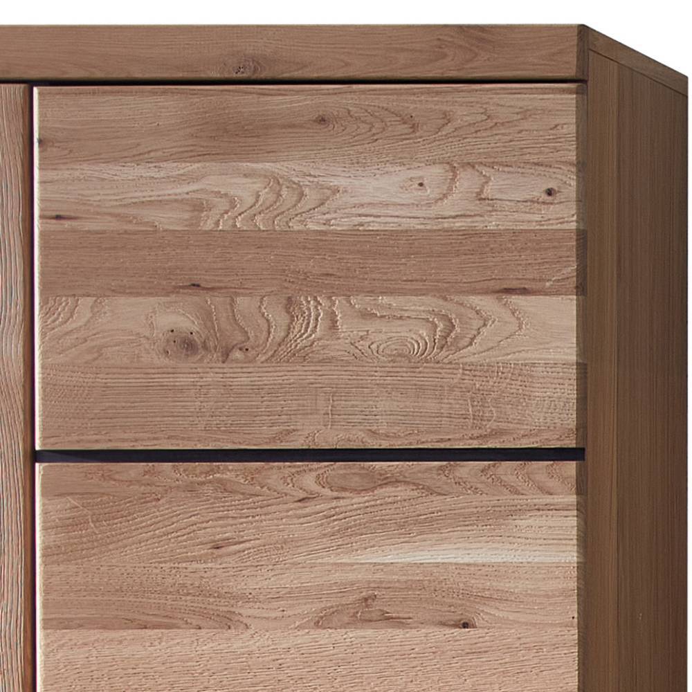 Vitrinenschrank in Wildeiche Bianco - Dritos