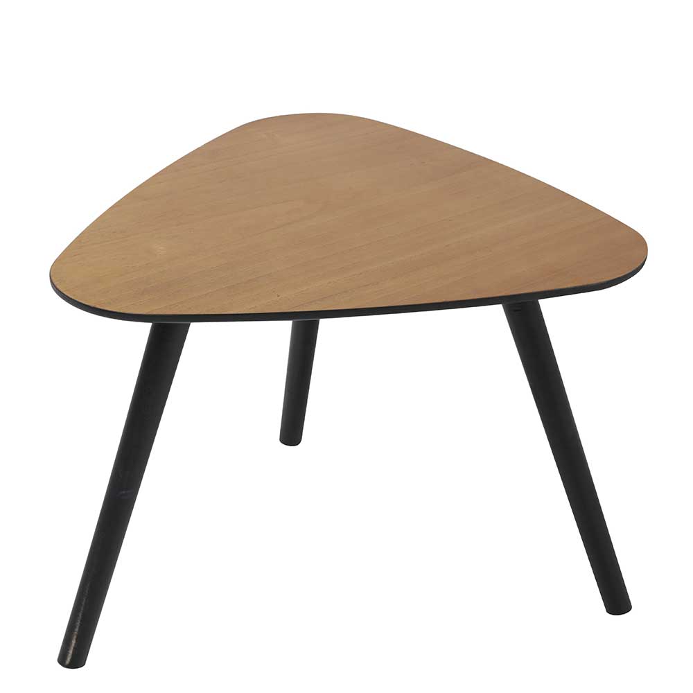 Mid Century Beistelltisch mit dreieckiger Tischplatte - Beaching