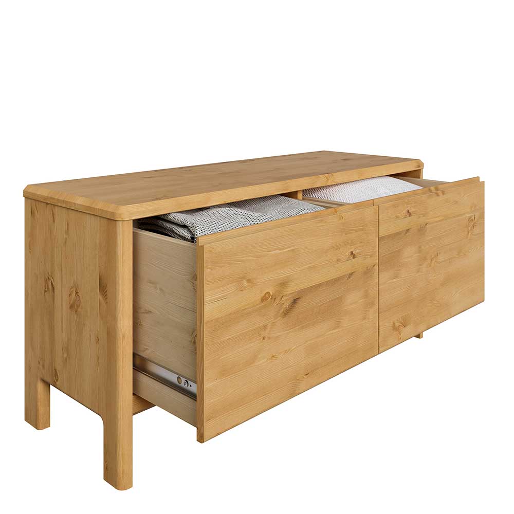 98x48x34 2 Schubladen Kommode aus Kiefer - Etvina