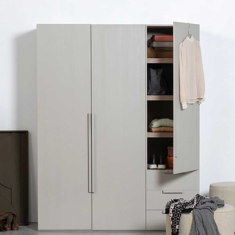 Skandi Wäscheschrank in Grau - Graland
