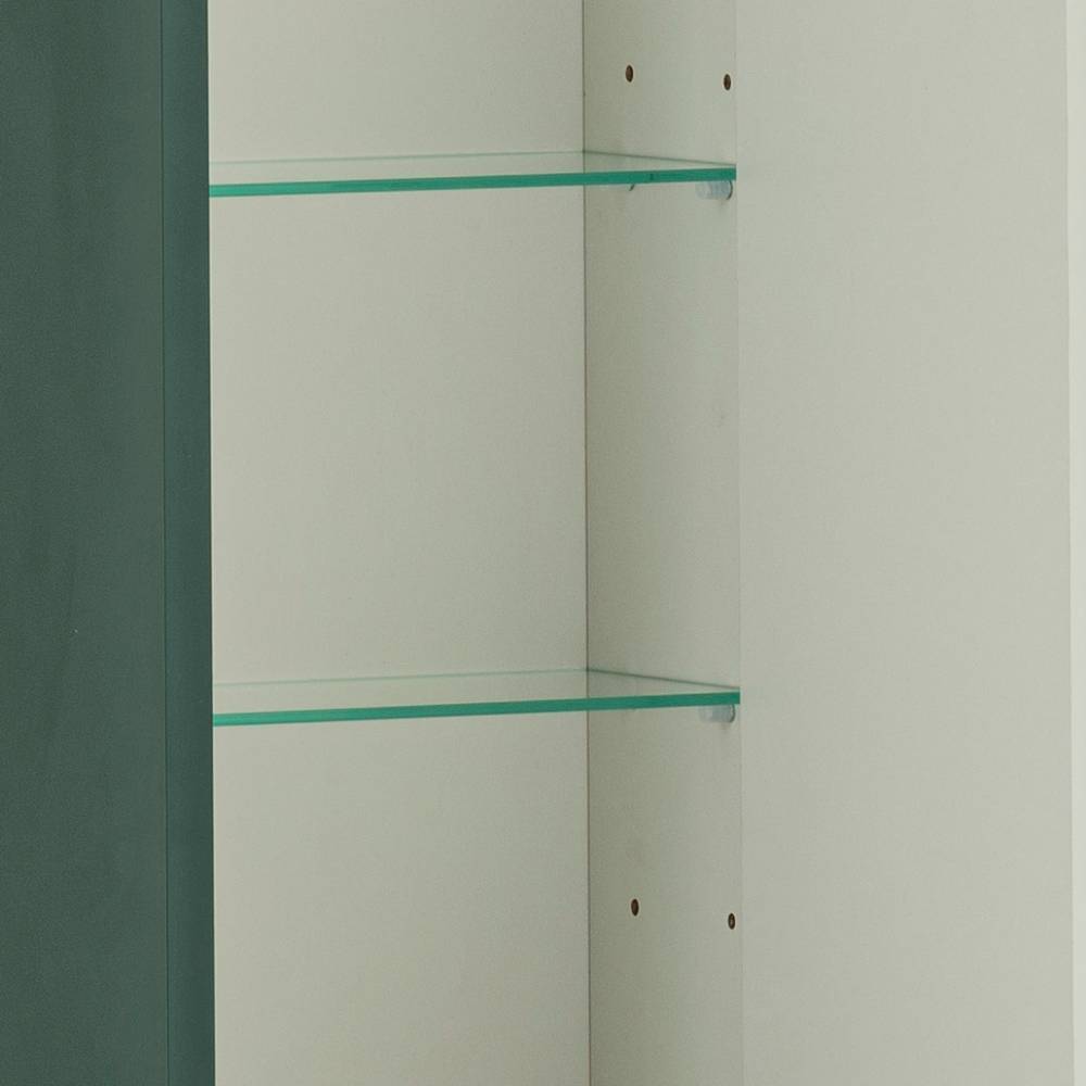 Verstellbare Glasablagen im Badschrank für Kosmetika und Pflegeprodukte – Fridoloria