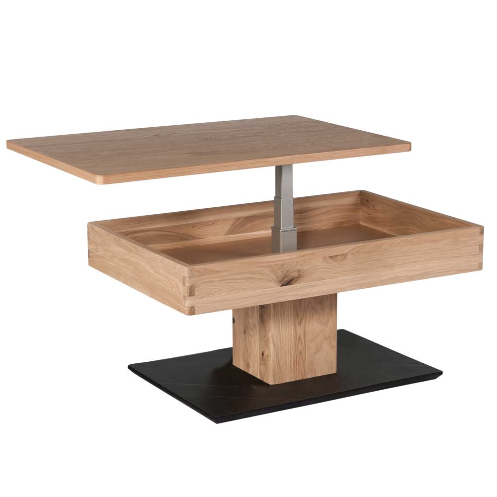 90x43x60 cm Wohnzimmer Tisch - rollbar mit Stauraum - Edrova