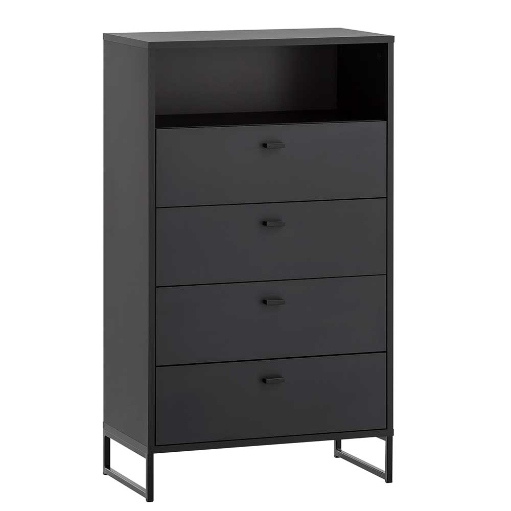 60x104x33 Hochkommode in Schwarz - Anderian