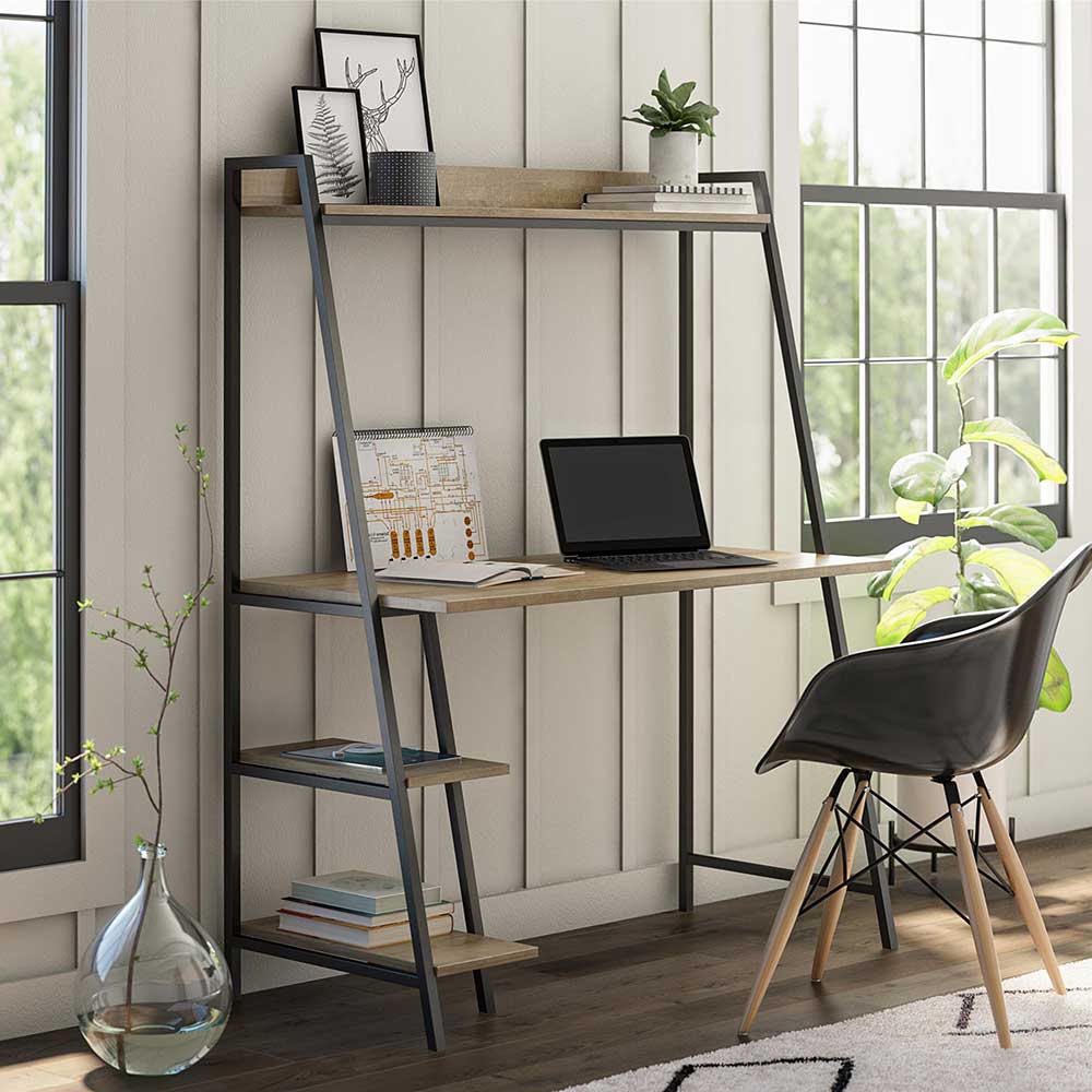 Loft Design Schreibtisch in Holzoptik Natur - Vramossa