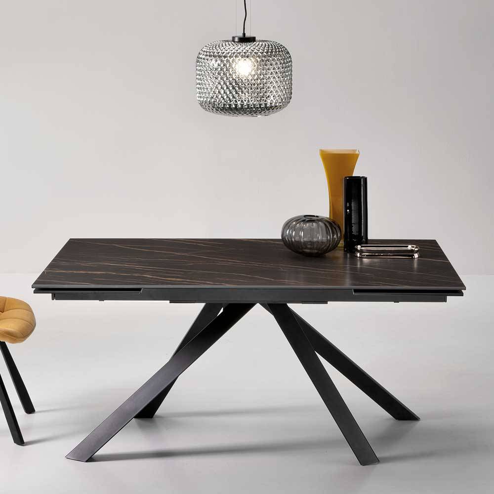 Esszimmer Tisch mit Sinterstein Platte verlängerbar - Paulo