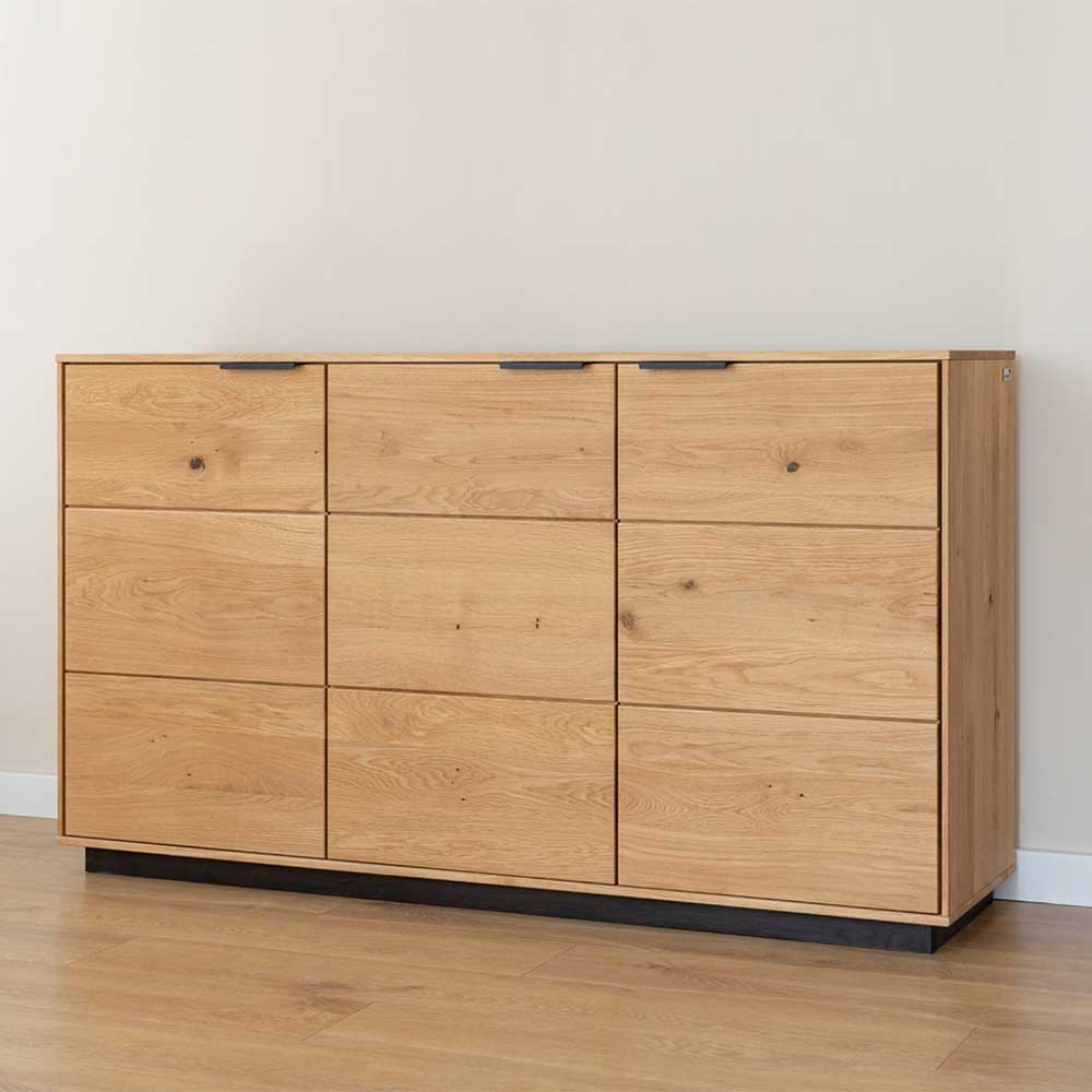 Eichenholz Sideboard mit Sockelgestell - Judita