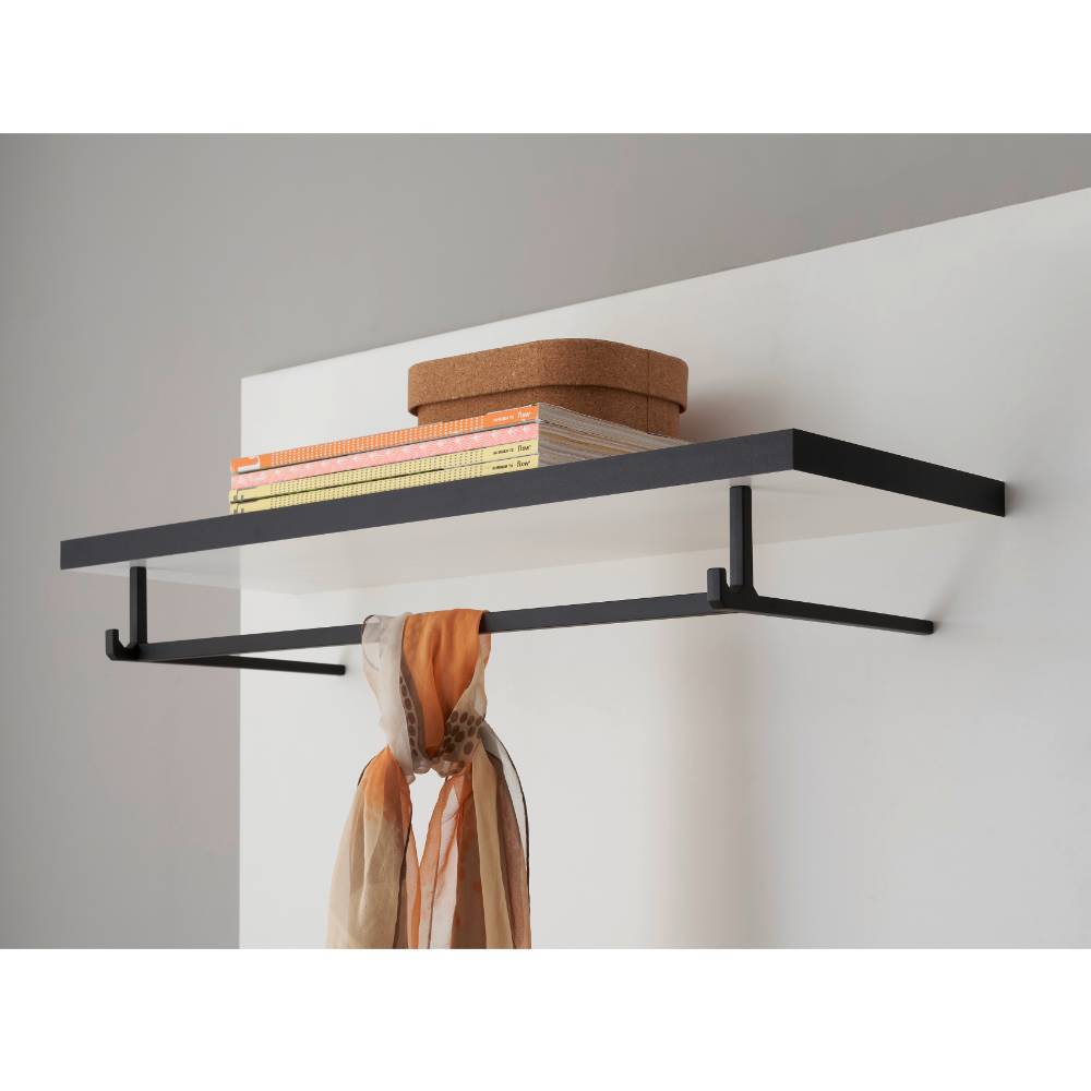 Wandgarderobe in Weiß mit Anthrazit - Ingmesan