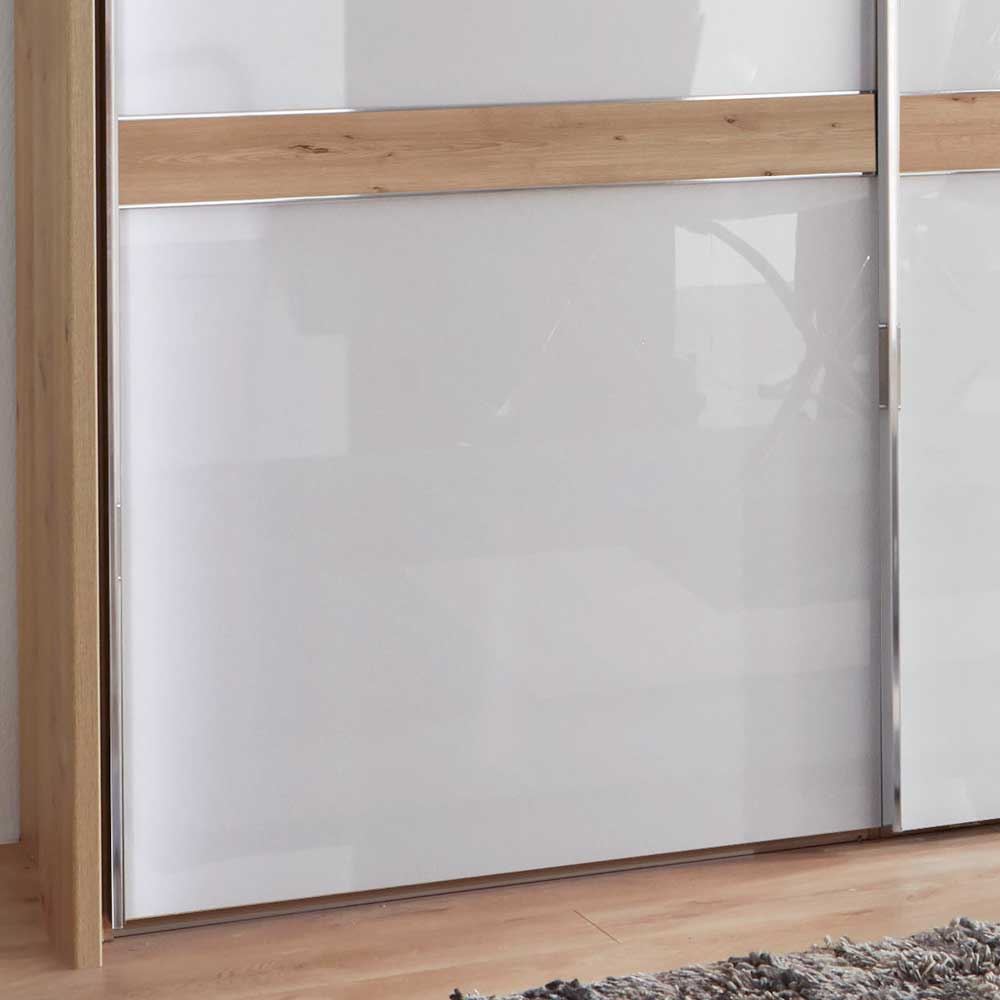 Kleiderschrank mit Schwebetüren in Weiß - Tessina