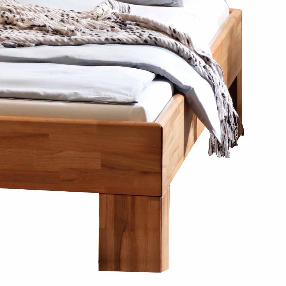 Kernbuche Holzbett Pierre mit Kopfteil